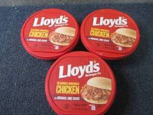lot 241 image: DD 3- 16 oz FROZEN Lloyds Barbecue...