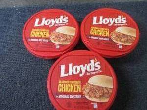 lot 249 image: DD 3- 16 oz FROZEN Lloyds Barbecue...