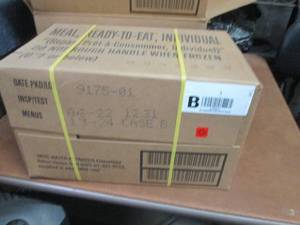 lot 374 image: Sealed Case of 12 MREs Meal Ready ...