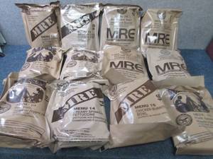 lot 382 image: Sealed Case of 12 MREs Meal Ready ...