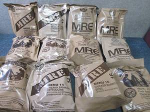 lot 384 image: Sealed Case of 12 MREs Meal Ready ...