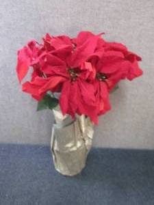 lot 385 image: Case of Artificial Potted Poinsetti...