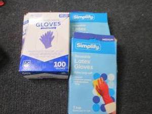 lot 400 image: Nitrile & Latex Gloves...