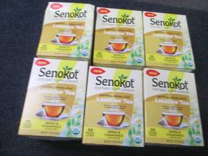 lot 411 image: 6- 20 ct Senokot Laxative Tea...