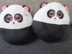 lot 437 image: 2- Ty Squishy Plush...