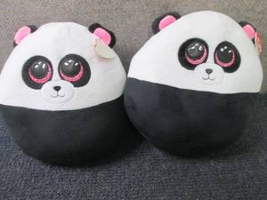 lot 438 image: 2- Ty Squishy Plush...