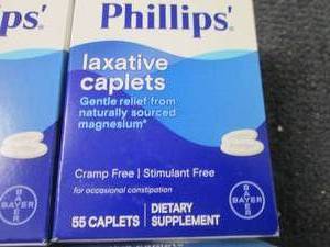 lot 444 image: 4- 55ct Phillips Laxative Caplets...