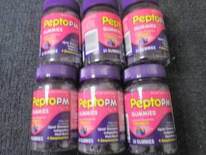lot 457 image: 6- 24 ct Pepto PM Gummies...