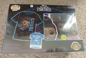 lot 13 image: Unopened Funko Pop Shuri TshirtBobblehead Set