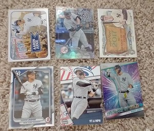 lot 23 image: (6) Aaron Judge Cards