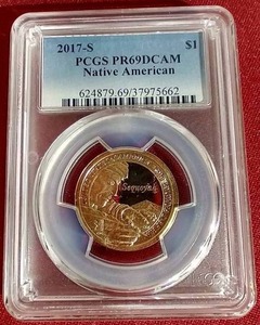 lot 47 image: 2017-S Native American Dollar - PCGS PR69DCAM