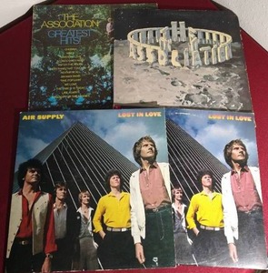 lot 63 image: (4) Vintage Rock LP Albums