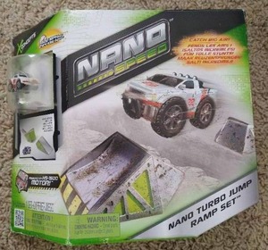 lot 72 image: Nano Speed Micro Car & Ramp Set - NIB