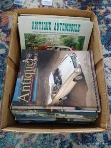 lot 94 image: Box of Antique Automobile Magazines