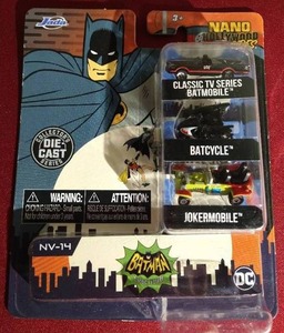 lot 113 image: Nano Hollywood Rides Batman Classic TV Series Micro Vehicles
