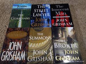 lot 125 image: (6) John Grisham Hardcover Books