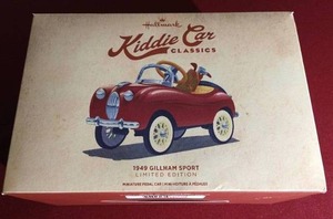 lot 141 image: Hallmark Kiddie Car Classics 1949 Gillham Sport Metal Pedal Car Model