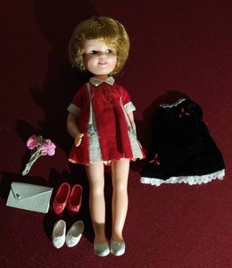 lot 156 image: Vintage 1960s Penny Brite Doll With Accessories