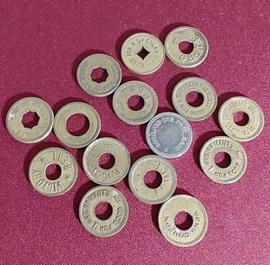 lot 167 image: (15) Vintage Trade Tokens