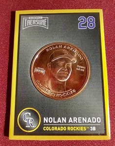 lot 194 image: 2018 Nolan Arenado Baseball CardCoin - Very Cool