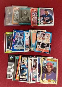 lot 196 image: (40) Kirby Puckett Cards