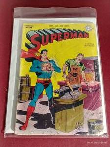 lot 215 image: 1947 Superman #48 - Golden Age KEY Superman Comic