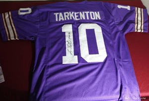 lot 220 image: Autographed Fran Tarkenton Vikings Jersey - WCOA