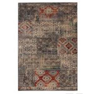 lot 17 image: SUPERIOR Amara Gray 8 ft. x 10 ft. Modern Distressed Patchwork Indoor Area Rug  Customer Returns See Pictures