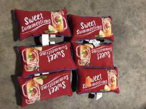 lot 18 image: Lot of Sweet Summertime Throw Pillows Customer Returns See Pictures