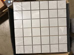 lot 44 image: 9 Boxes of Madison Celeste Hexagon 12 in. x 12 in. Matte Porcelain Floor and Wall Tile (7.36 sq. ft.Case) by MSI Customer Returns See Pictures