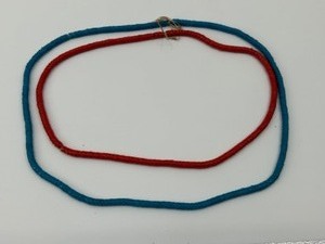 lot 56 image: Vintage Glass SNAKE BEAD Strands Trade Beads Venice Italy 2 Strands