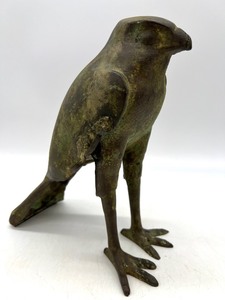 lot 5 image: Vintage Antique Egyptian Bronze Falcon - Horus