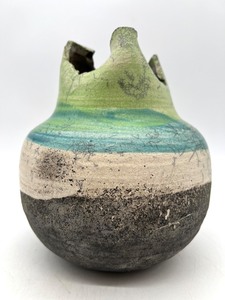 lot 101 image: Vintage Artisan Pottery Vessel - Circa 1970 - Signed