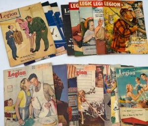 lot 75 image: Vintage WWII Magazine LEGION for The American Legion - Qty 15