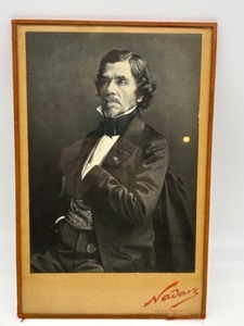 lot 157 image: Antique Portrait of EUGENE DELACROIX French Painter Taken by Nandez in Paris in the 1800s