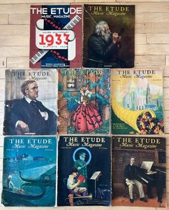 lot 123 image: Vintage ETUDE Magazines 1931-1933 - QTY 8