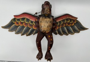 lot 129 image: Balinese Flying Frog Spirit - Hanging