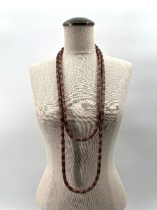 lot 212 image: Vintage Hand Beaded Wrap Necklace