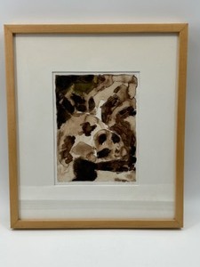lot 183 image: Vintage 1990s TOM R. EVANS Abstract Water Color Original Painting Hand Signed