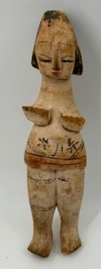 lot 196 image: Antique NIGERIAN Ibibio Tribe FATTENING HOUSE DOLL Wood Sculpture Folk Fetish