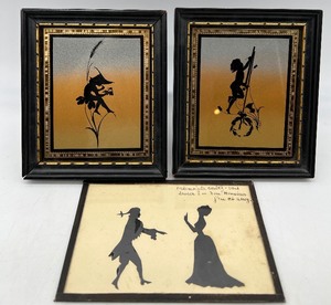 lot 224 image: Vintage Pair of RAINBOW SILHOUETTES by K W Diefenbach and French Silhouette