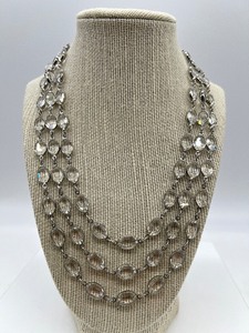 lot 234 image: Vintage AUSTRIAN Crystal Triple Strand Necklace
