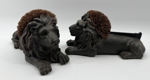 lot 278 image: Pair of Lion Boot Scrapers