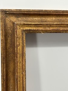 lot 261 image: Large Antique Gold Burnished Wood Frame