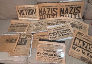 lot 336 image: Vintage STARS and STRIPES Newspaper Lot WWII Germany Editions & More - Qty 12