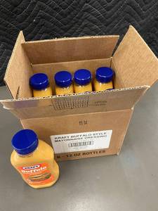lot 14 image: AK 1 - Kraft Buffalo Style Mayonnaise Dressing - Set of 8 Bottles (12 fl oz each)