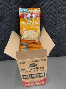 lot 15 image: CT 1 - Case of 12 Idahoan Chicken Broth Mashed Potatoes - Best Before July 2024