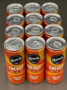 lot 29 image: Set of 12 Remedy Energy Drinks - Tropical Twist Flavor