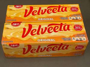 lot 31 image: Packaged Velveeta Original Cheese - 2 Boxes, 4 pounds total