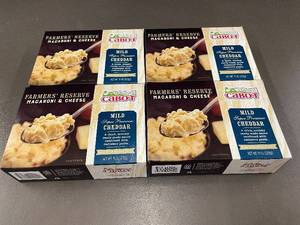 lot 35 image: ID 2 - Set of 4 Cabot Farmers Reserve Mild Cheddar Macaroni & Cheese